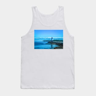 Spring Point Ledge Light Portland Maine Tank Top